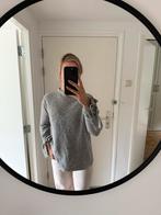 Grijze trui met strikdetails - Maat M, Ophalen of Verzenden, Zo goed als nieuw, Maat 38/40 (M), Grijs