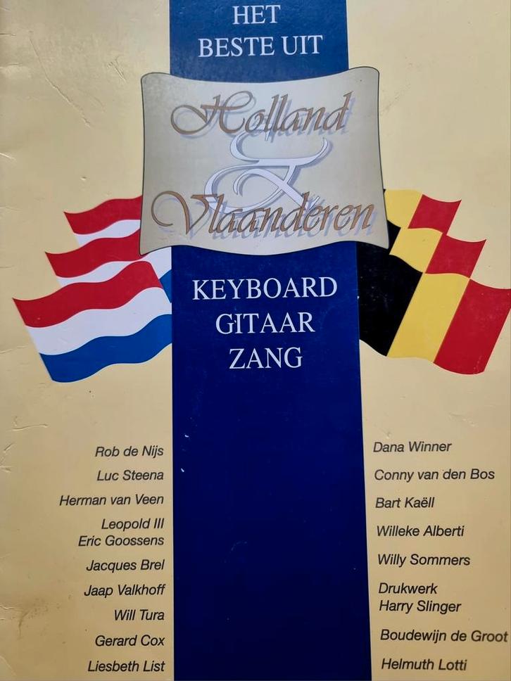 Muziekboek Het beste uit  Holland & Vlaanderen, Muziek en Instrumenten, Bladmuziek, Zo goed als nieuw, Thema, Populair, Gitaar