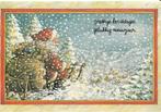 Prettige Kerstdagen Gelukkig Nieuwjaar 1, Verzamelen, Ansichtkaarten | Themakaarten, Verzenden, 1980 tot heden, Gelopen, Feest(dag)