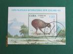 BLOKJE  CUBA 1990 - VOGEL, Verzenden, Gestempeld, Midden-Amerika
