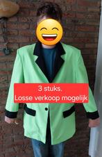 3x Blazer / jasje - zwart met neon groen / kikker groen, Maat 52/54 (L), Carnaval, Ophalen of Verzenden, Zo goed als nieuw