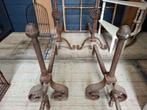 Set prachtige haardbokken, Antiek en Kunst, Curiosa en Brocante, Ophalen