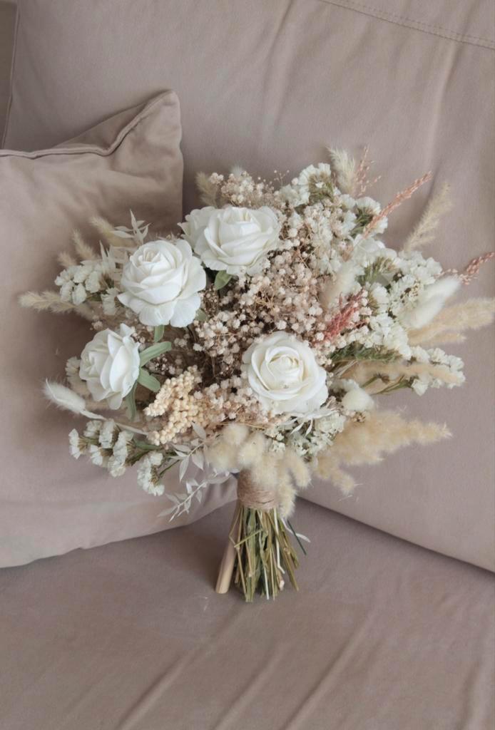 Mooie bruidsboeket wit, Kleding | Dames, Trouwkleding en Trouwaccessoires, Zo goed als nieuw, Trouwjurk, Wit, Ophalen of Verzenden