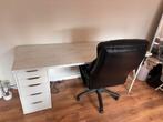 Bureau met IKEA keukenblad 180cm, Huis en Inrichting, Ophalen, Gebruikt, Bureau
