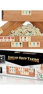 👋👋👋Nieuwe Houten Okey Set - 4 Personen - Compleet👋👋👋, Eén persoon, Cadeaubon