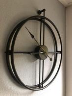 Zwarte wandklok LW Collection, Ophalen, Zo goed als nieuw, Analoog, Wandklok
