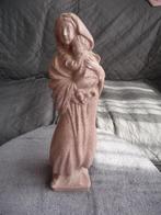 Antieke oude Maria beeld met kind beeld, Ophalen of Verzenden