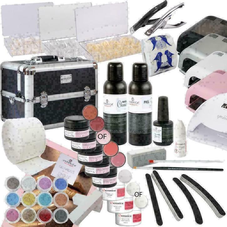 Gel starter set in NAGELKOFFER voor mobiele nagelstyliste, Sieraden, Tassen en Uiterlijk, Uiterlijk | Cosmetica en Make-up, Nieuw