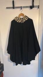 Wollen cape, Kleding | Dames, Jassen | Winter, Ophalen of Verzenden, Zo goed als nieuw, Zwart