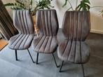 6x Antraciet | Zeer goede staat, Huis en Inrichting, Stoelen, Zo goed als nieuw, Grijs, Vijf, Zes of meer stoelen, De Bommel Eetkamerstoel Kenny – Otis