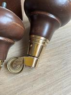 Pootjes 2x messing wieltjes voor herenstoel fauteuil, Ophalen of Verzenden, Nieuw