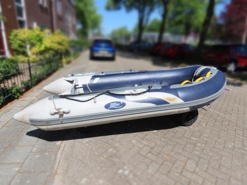 Hibo rubberboot 300cm,  alu vloer,  Suzuki  6 pk  bb motor, Watersport en Boten, Rubberboten, Gebruikt, Overige merken, Aluminium