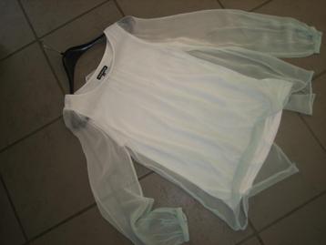 Prachtig ecru-mint tuniek-shirt SUPERSTAR 36 snazzeys beschikbaar voor biedingen