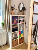Ikea Kallax kast 2x4 met twee rieten mandjes, Huis en Inrichting, Kasten | Boekenkasten, Ophalen, 100 tot 150 cm, 50 tot 100 cm