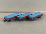 3x Marklin 4503 DB lageboordwagons, Hobby en Vrije tijd, Modeltreinen | H0, Wisselstroom, Gebruikt, Wagon, Ophalen of Verzenden
