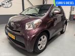 Toyota iQ 1.4 D-4D 90PK Leer|Airco|Uniek|Dealer-Auto!, Euro 5, Gebruikt, 4 stoelen, Leder