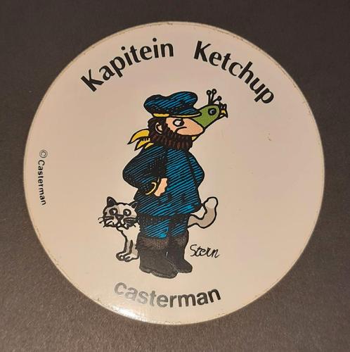 Vintage sticker, Kapitein Ketchup., Verzamelen, Stickers, Zo goed als nieuw, Strip of Tekenfilm, Ophalen of Verzenden
