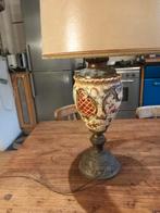 Antieke Schemerlamp met Decoratief Design, Antiek, Gebruikt, Ophalen of Verzenden, Metaal