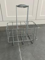 flessendrager flessenrek Brocante Vintage, Ophalen, Gebruikt, 5 tot 15 flessen, Metaal