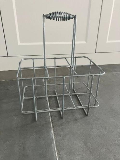 flessendrager flessenrek Brocante Vintage, Huis en Inrichting, Woonaccessoires | Wijnrekken, Gebruikt, Minder dan 50 cm, Metaal