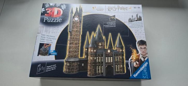 Ravensburger Hogwarts Kasteel 3D Puzzel met LED, Kinderen en Baby's, Speelgoed | Kinderpuzzels, Zo goed als nieuw, 6 jaar of ouder