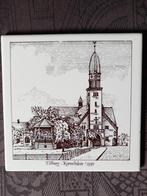 Siertegel Tilburg Korvelplein omstreeks 1930 korvelse kerk, Ophalen of Verzenden