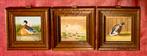 Drie schilderijen met eenden en zwanen, Antiek en Kunst, Kunst | Schilderijen | Klassiek, Ophalen of Verzenden