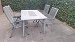 Gratis af te halen inclusief tuinkussens, Ophalen, 4 zitplaatsen, Gebruikt, Aluminium