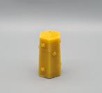 Zes Hoekige Kaars van Bijenwas, Overige materialen, Nieuw, Ophalen of Verzenden, Minder dan 25 cm