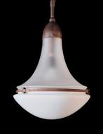 Antieke Luzette lamp, Peter Behrens, Siemens, ca. 1910, Huis en Inrichting, Lampen | Hanglampen, Ophalen, Glas, Minder dan 50 cm