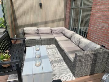 Wicker Loungeset 240 x 300 cm beschikbaar voor biedingen