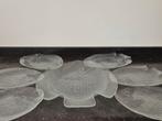 Vintage set visschalen Arcoroc, Ophalen of Verzenden, Overige stijlen, Glas, Schaal of Schalen
