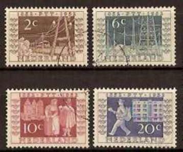 Nederland NVPH nr 592/5 gestempeld ITEP 1952 beschikbaar voor biedingen