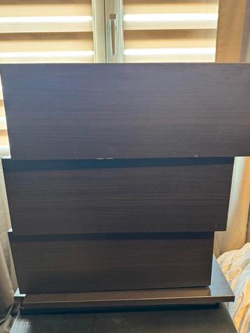 3 lades en 3 planken pax kast