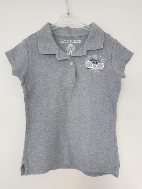 Scapa sports polo grijs, maat 116-122, Kinderen en Baby's, Kinderkleding | Maat 116, Zo goed als nieuw, Meisje, Shirt of Longsleeve