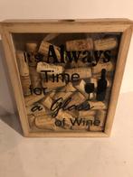 gebruikte wijn kurken in verzameldoos en wijnkurken los., Huis en Inrichting, Ophalen of Verzenden, Gebruikt