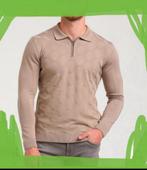 Gabbiano polo trui rits beige mt. XXL, Gabbiano, Beige, Nieuw, Overige maten