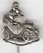 Oldtimer auto zilverkl. oud speld, Verzamelen, Speldjes, Pins en Buttons, Verzenden, Zo goed als nieuw, Transport
