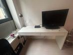 Wit bureau / buro / desk, Huis en Inrichting, Ophalen, Zo goed als nieuw