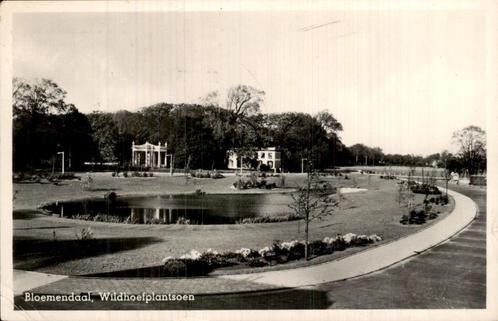 Bloemendaal Wildhoefplantsoen, Verzamelen, Ansichtkaarten | Nederland, Gelopen, Noord-Holland, Voor 1920, Ophalen of Verzenden