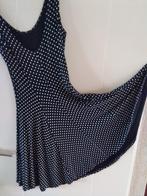 Zomerjurk donkerblauw polkadot wit met stip zgan s / m 38 40, Maat 38/40 (M), Wit, Ophalen of Verzenden, Zo goed als nieuw