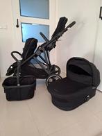 Complete Cybex Gazelle S | duo wagen | zwart |, Zo goed als nieuw, Combiwagen, Verstelbare duwstang, Ophalen