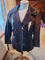 Prachtig Vintage koeien vacht jasje/colbert maat M bruin, Maat 38/40 (M), Bruin, Ophalen of Verzenden, Jasje