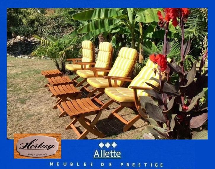 A Herlag B Brabantia hardhouten tuinstoelen ligstoelen tuin, Tuin en Terras, Tuinmeubel-accessoires, Zo goed als nieuw, Ophalen