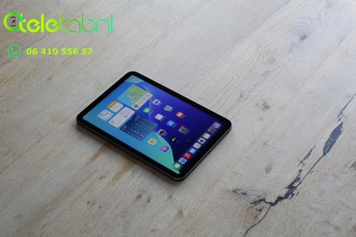 Apple iPad Mini 6e generatie - 256GB - Grijs | Batterij 100%, Computers en Software, Apple iPads, Zo goed als nieuw, Apple iPad Mini