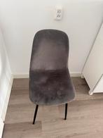 2 Grijze/Antraciet Eetkamerstoelen in Goede Staat, Ophalen, Gebruikt, Twee, Stof