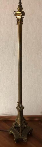 ANTIEKE staande  vloerlamp ZWAAR BRONS 160 cm, Antiek en Kunst, Ophalen