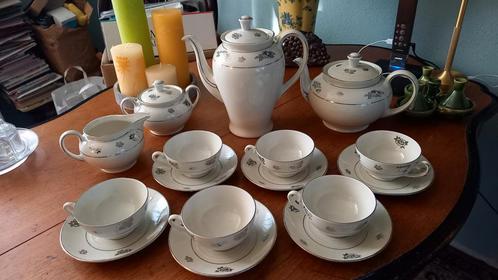 Prachtig porseleinen Koffie thee servies Mosa Maastricht, Antiek en Kunst, Antiek | Servies compleet, Ophalen of Verzenden