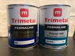 2x 1 liter blik Trimetal Permaline primer + lak RAL9001, Doe-het-zelf en Verbouw, Verf, Beits en Lak, Nieuw, Lak, Wit, Ophalen