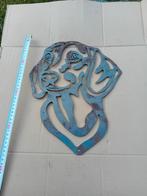 Teckel hooft cortenstaal., Ophalen of Verzenden, Nieuw, Metaal